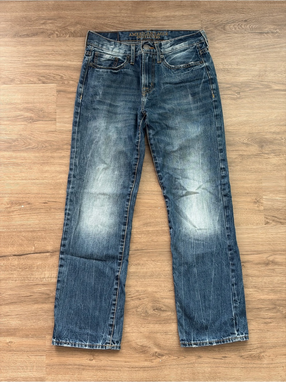 American Eagle Men’s 2016 100% Cotton Denim Original Straight Jeans